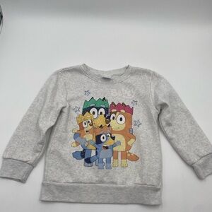Gray Holiday Kids Bluey Sweatshirt